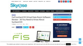 Full SunGard DX Virtual Data Room Software Review - All You Need ...