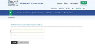 Sign In - Hazelwood School District