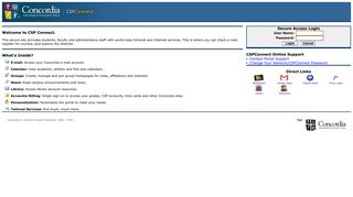 Concordia University Login - powered by SunGard Higher Education