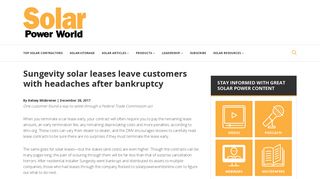 Sungevity solar leases leave customers with headaches after ...