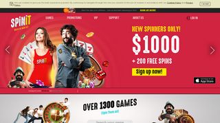 Spinit- Online Casino & Slots | $1000 + 200 Free Spins bonus