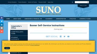 Banner Self-Service Instructions | Southern University at New Orleans