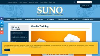 Moodle Training | Southern University at New Orleans