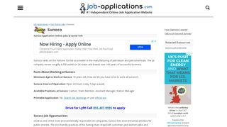 Sunoco Application, Jobs & Careers Online - Job-Applications.com