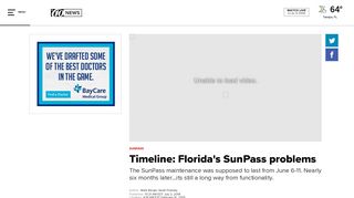 Timeline: Florida's SunPass problems | wtsp.com