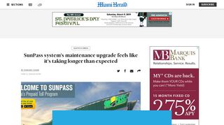 SunPass site's access after maintenance could take longer | Miami ...
