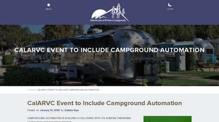 CalARVC Event to Include Campground Automation - CALARVC