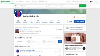 Sunrise Medical Labs Jobs | Glassdoor