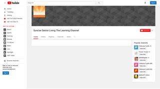 Sunrise Senior Living The Learning Channel - YouTube