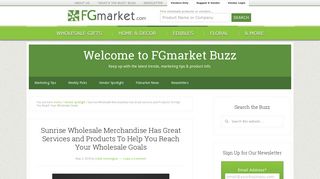 Sunrise Wholesale Merchandise Has Great Services and ... - FGmarket