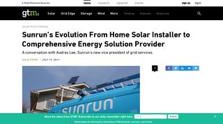 Sunrun's Evolution From Home Solar Installer to Comprehensive ...