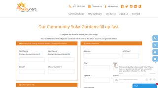 Signup Today | SunShare Community Solar