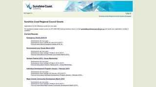 Sunshine Coast Regional Council Grants: Home Page
