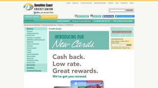 Sunshine Coast Credit Union - Credit Cards