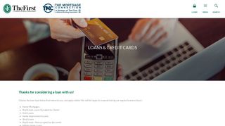 Loans & Credit Cards › The First - A National Banking Association