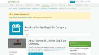 Sunshine Garden Bag & Bin Company - Home & Garden / Other in ...