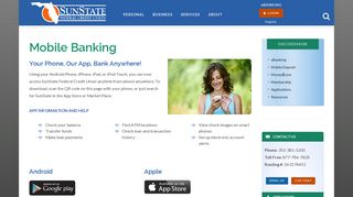 Mobile Banking - SunState Federal Credit Union