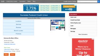 Sunstate Federal Credit Union - Gainesville, FL - Credit Unions Online