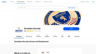 Sunstates Security Careers and Employment | Indeed.com