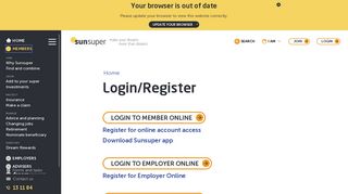 Login or Register | Sunsuper