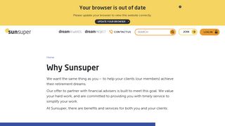 Why Sunsuper Superannuation | Advisers | Sunsuper