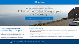 Manage My Auto Loan | SunTrust Loans