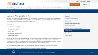 Online Bill Pay | Electronic Payments | SunTrust Small Business Banking