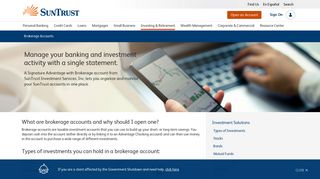Taxable Brokerage Accounts | SunTrust Investment & Retirement