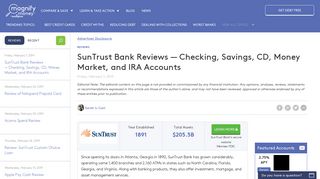 SunTrust Bank Reviews of Their Rates in January 2019 ...