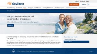 Revolving Select Lines of Credit | SunTrust Loans