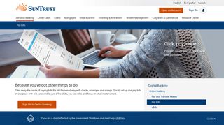Pay Bills | Pay Bills Online | SunTrust Personal Banking - SunTrust Bank