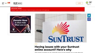 Having issues with your Suntrust online account? Here's why | wtsp.com