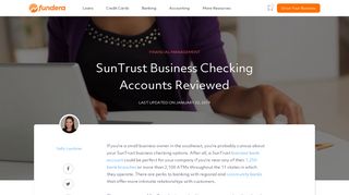 SunTrust Business Checking Accounts Reviewed - Fundera