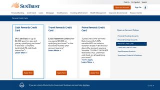 Personal Credit Cards - SunTrust Bank