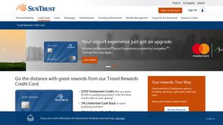 Travel Rewards Credit Card | SunTrust Credit Cards - SunTrust Bank