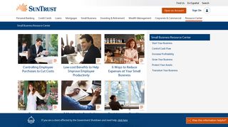 Small Business Resource Center - SunTrust Bank