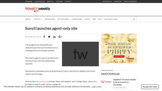 Sunvil launches agent-only site | Travel Weekly