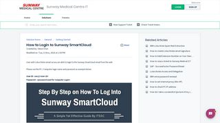 How to Login to Sunway SmartCloud : Sunway Medical Centre IT