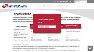 Checking - Sunwest Bank (Irvine, CA)