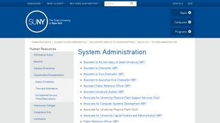 System Administration - SUNY