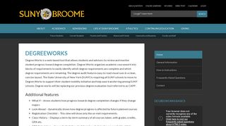 DegreeWorks - SUNY Broome
