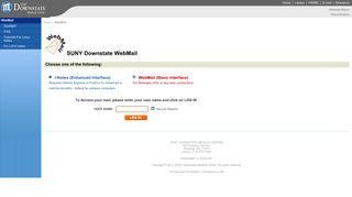 SUNY - Web Mail Login - SUNY Downstate