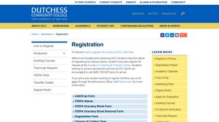 Registration - Dutchess Community College