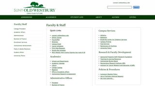 Faculty & Staff | SUNY Old Westbury