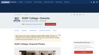 SUNY College--Oneonta | Photos | US News Best Colleges