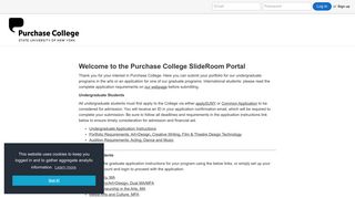 Purchase College, SUNY - SlideRoom