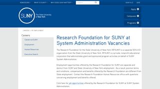 RF Employment - SUNY