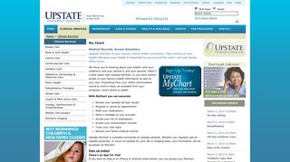 My Chart | Women's Health Network | SUNY Upstate Medical University