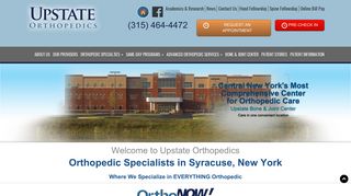 Upstate Orthopedics | Orthopedic Specialists in Syracuse, New York