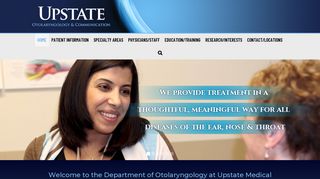 Upstate Medical University – Otolaryngology & Communication